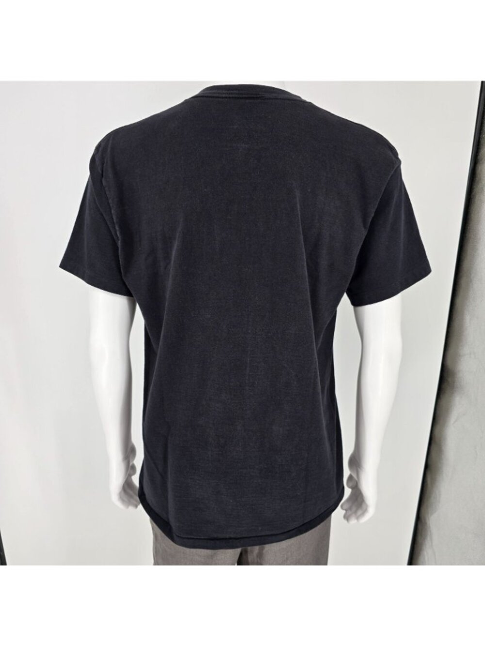 Vintage 1990s Single Stitch Tultex "Back 2 school" Black Graphic T-Shirt (M/L) - Picture 4 of 13